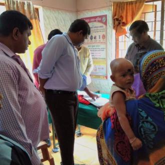 Mission Indradhanush Program at Gunadei Sub Centre on Dt.16.07.2018
