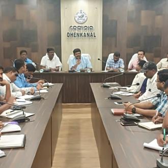 Preparedness meeting held by Collector, Dhenkanal on Dt.30.04.2019 for cyclone Fani