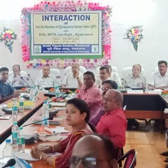 Review meeting at Krushi Bigyan Kendra, Dhenkanal