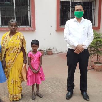 Dhenkanal District Legal Service Authority settled a destitute woman with two daughters